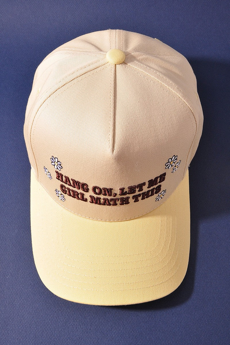 Girl Math Trucker Hat