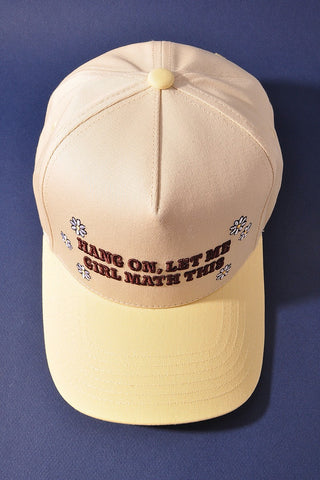 Girl Math Trucker Hat