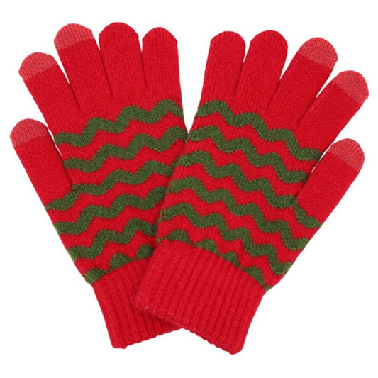 Chevron Pattern Smart Gloves