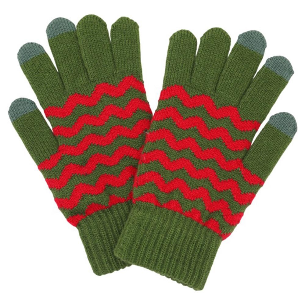 Chevron Pattern Smart Gloves