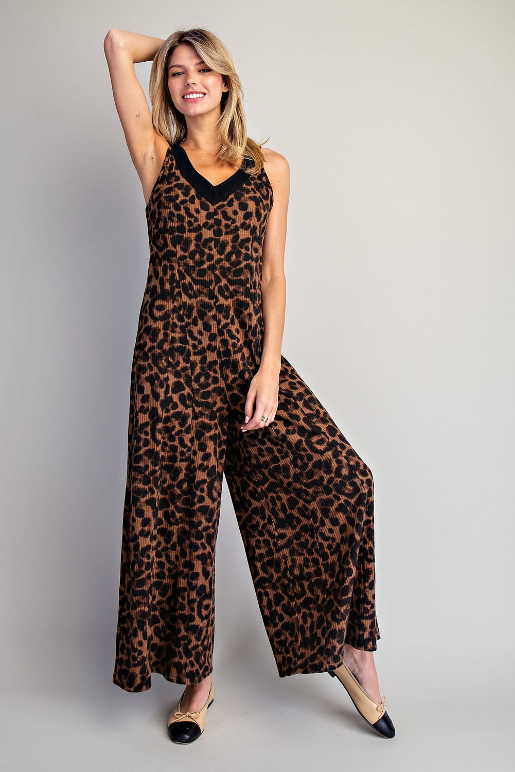 Ultra Comfortable Leopard Jumpsuit