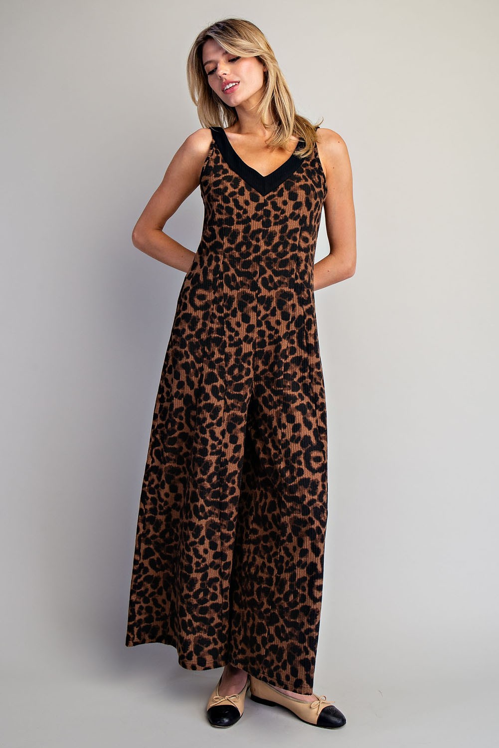 Ultra Comfortable Leopard Jumpsuit