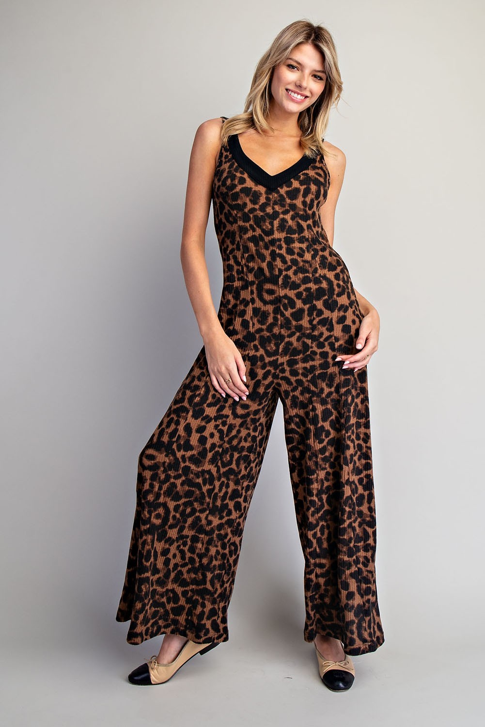 Ultra Comfortable Leopard Jumpsuit