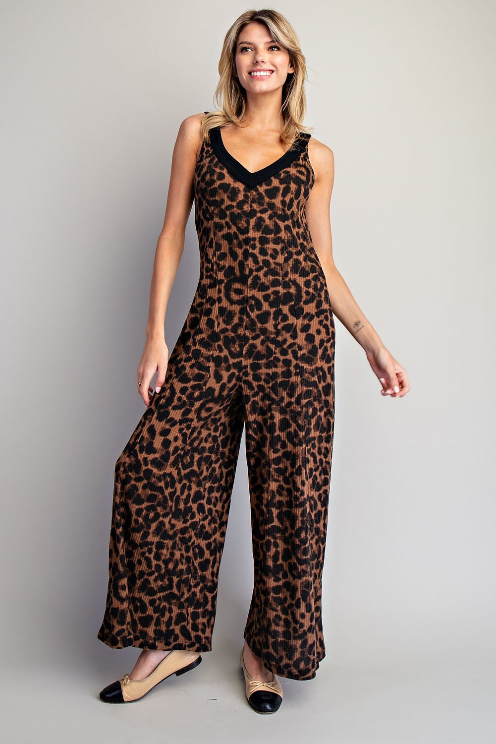 Ultra Comfortable Leopard Jumpsuit