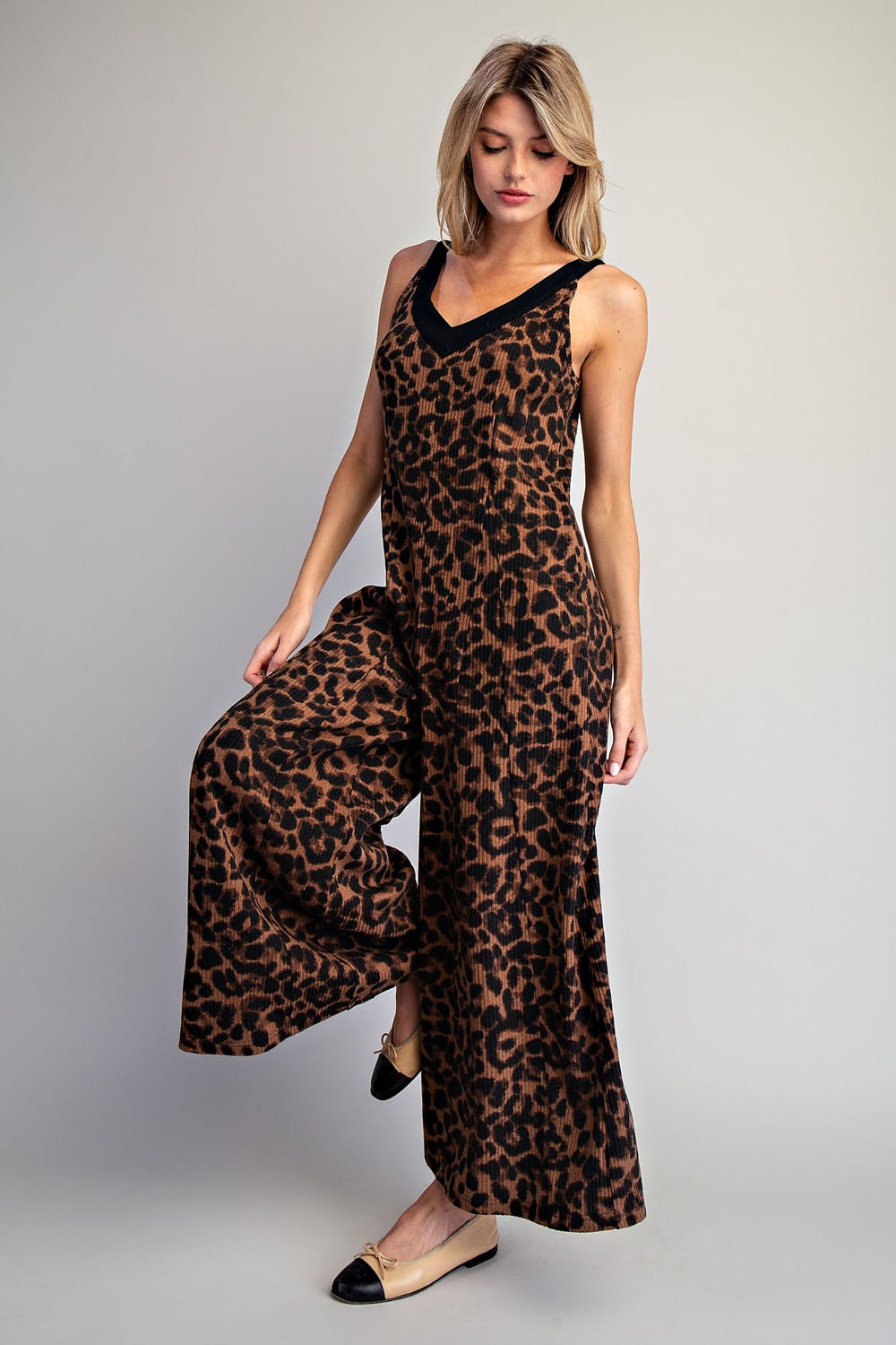 Ultra Comfortable Leopard Jumpsuit