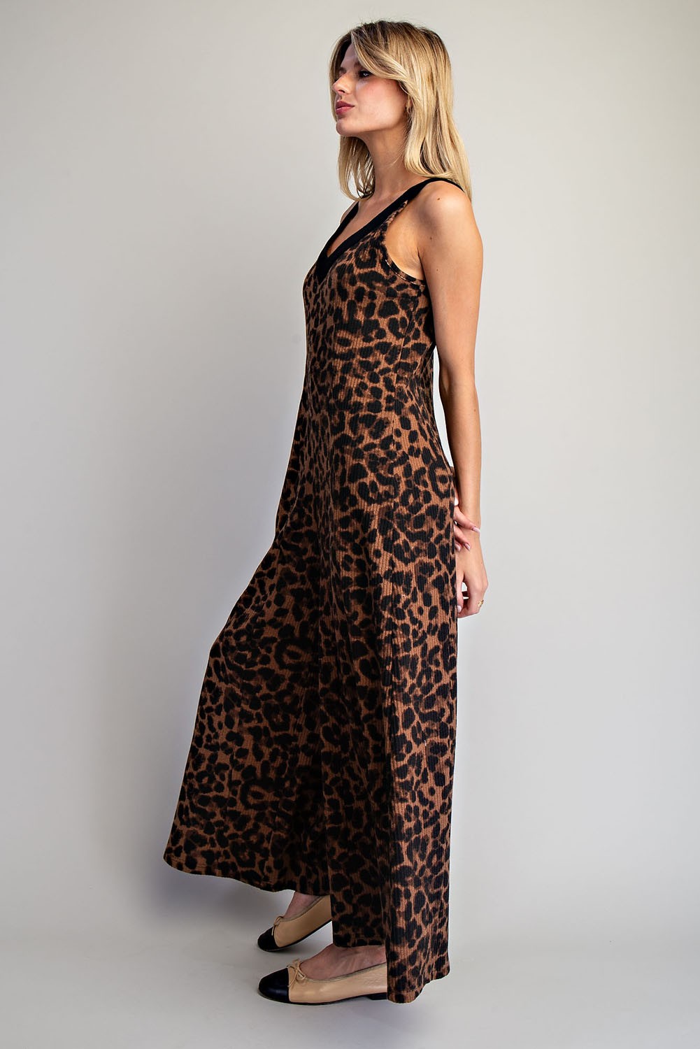 Ultra Comfortable Leopard Jumpsuit