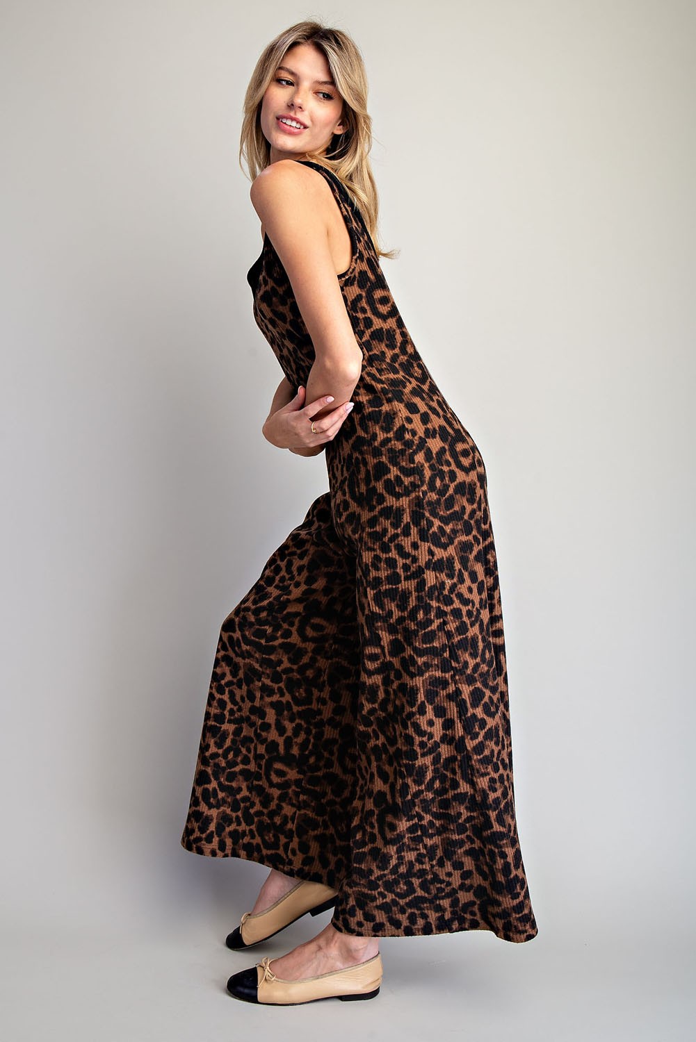 Ultra Comfortable Leopard Jumpsuit