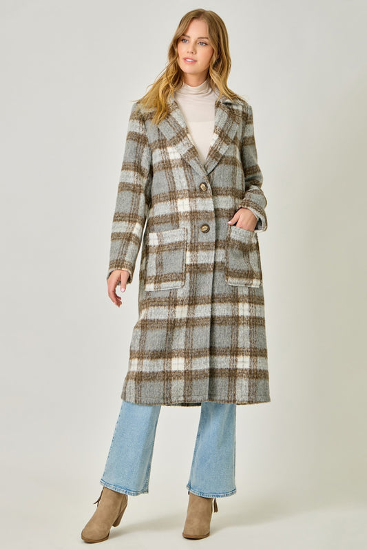 The Lilian Plaid Coat