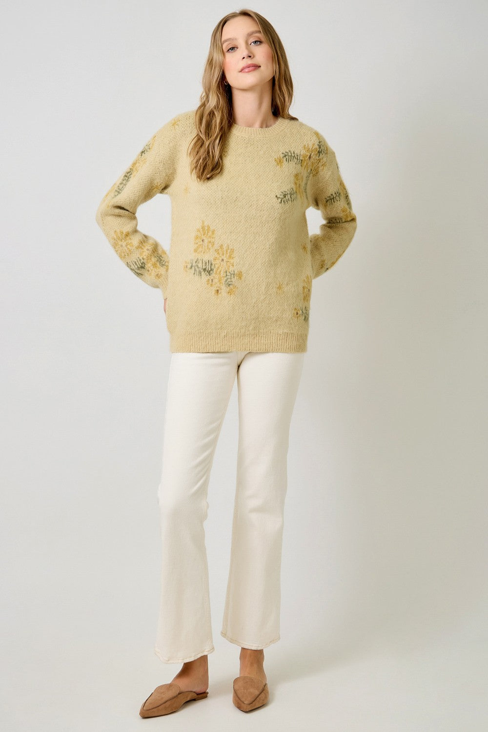 Floral Pullover Sweater