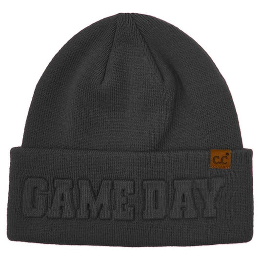 3D Embossed Cuff Gameday Beanie