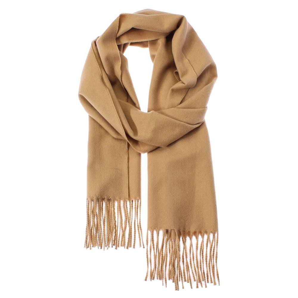Solid Fringe Oblong Scarf