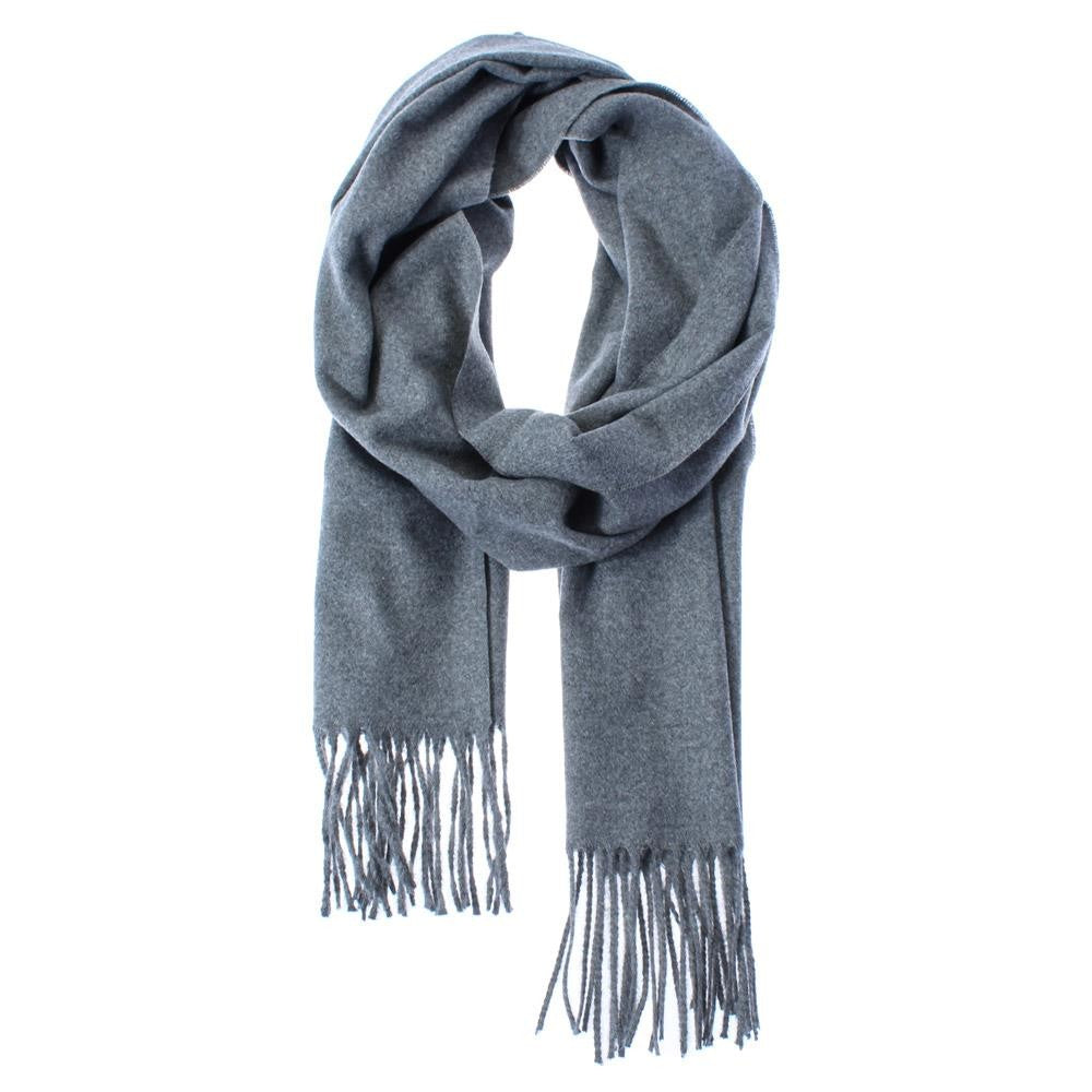 Solid Fringe Oblong Scarf