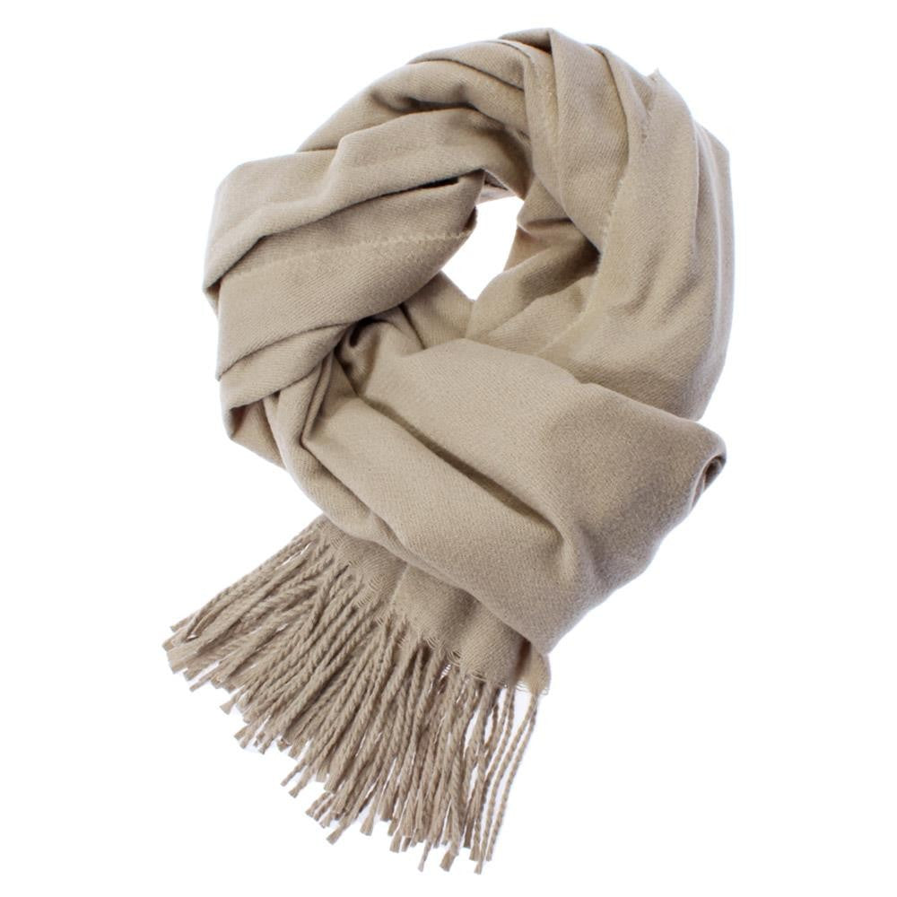 Solid Fringe Oblong Scarf