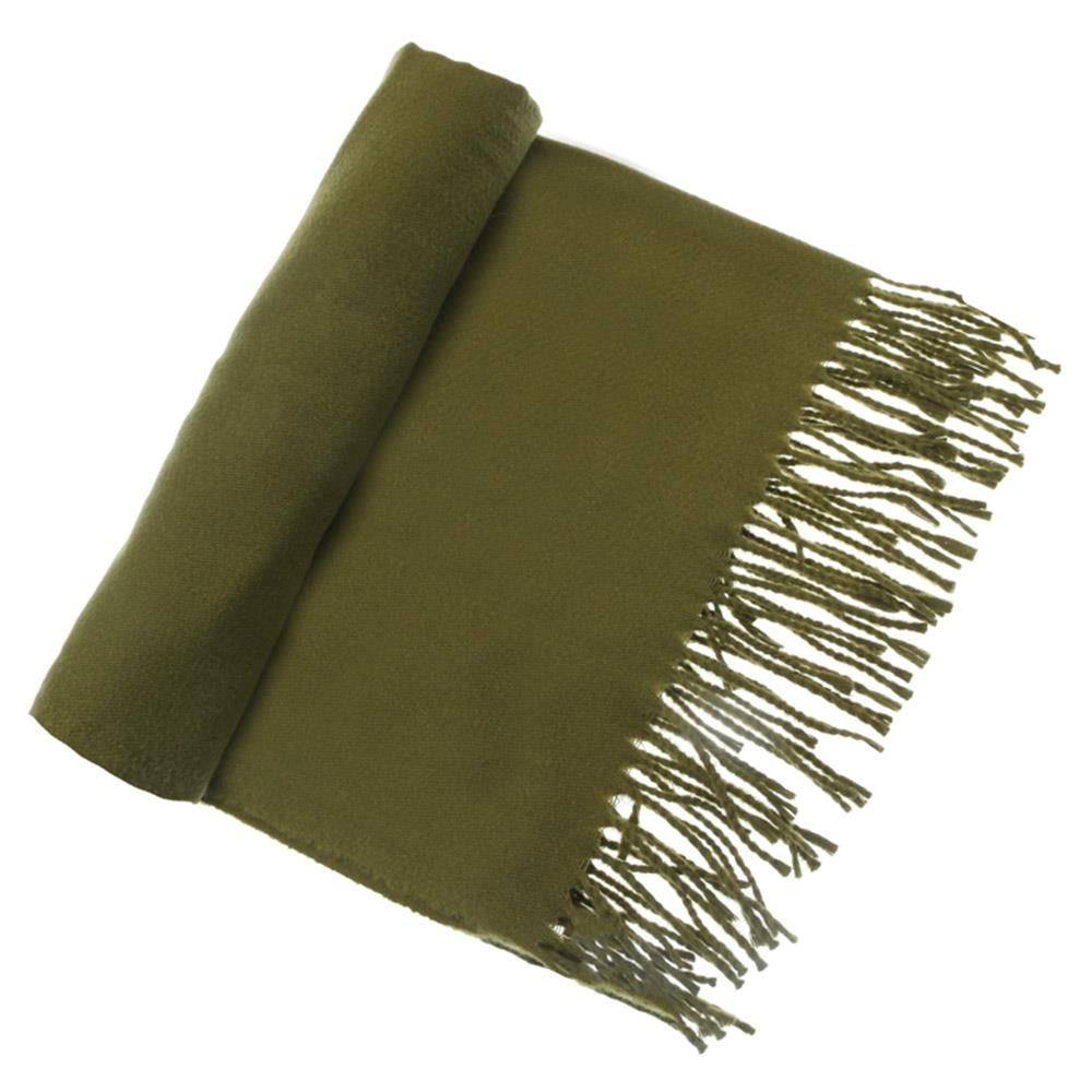 Solid Fringe Oblong Scarf