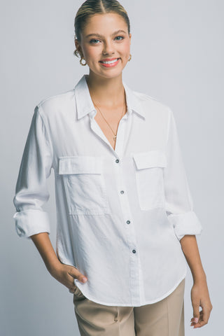 Long Sleeve Tencel Shirt