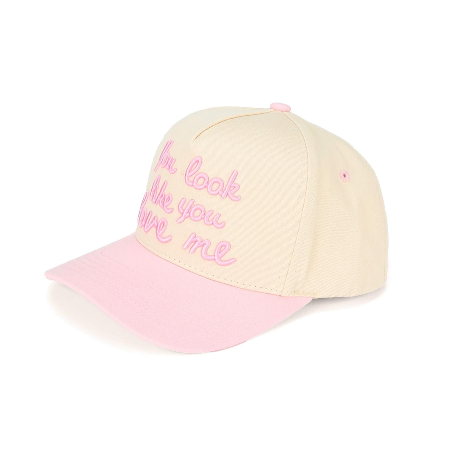 You look like you love me hat in Pink