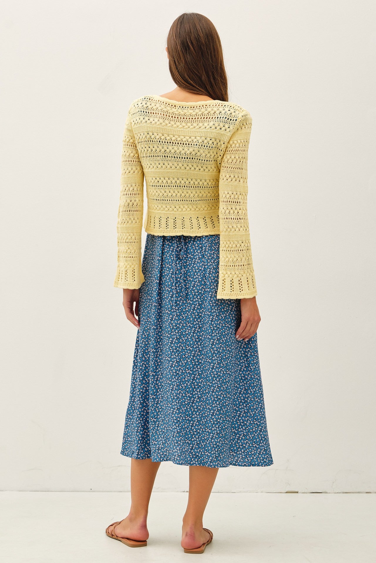 Pointelle Knit Cardigan