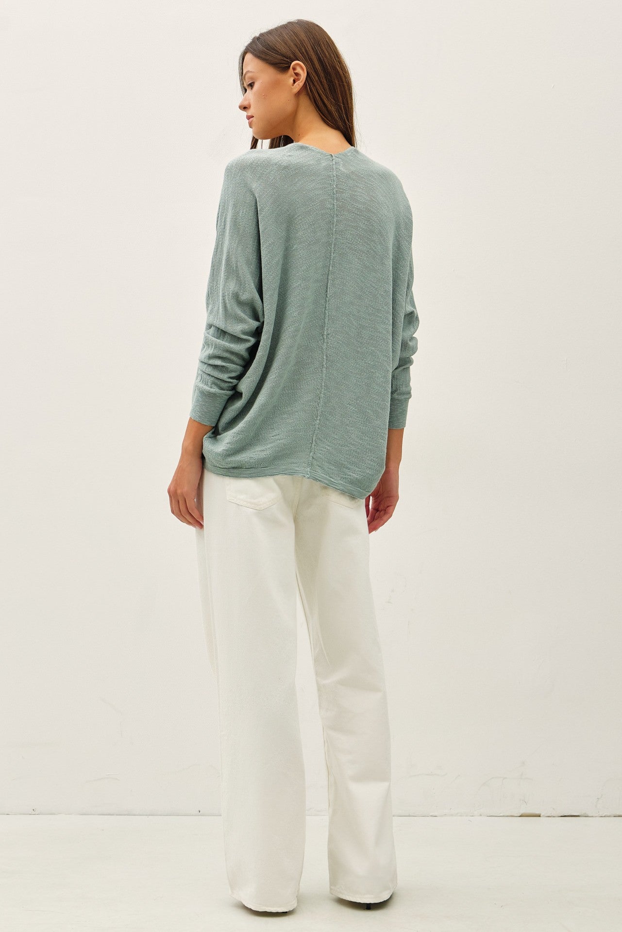 Open Front Dolman Sleeve Cardigan