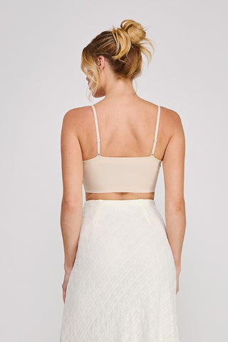 Spaghetti Strap Bralette in Nude