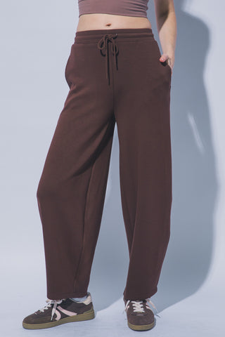 Soft Barrel-Leg Joggers