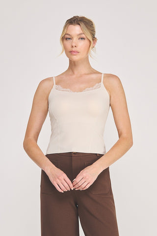 Cami Bralette with Eyelash Lace Trim