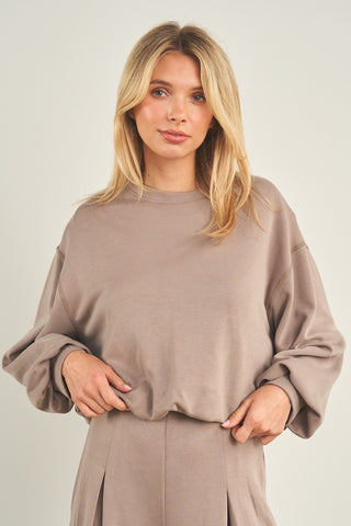 CROPPED CREWNECK SWEATSHIRT