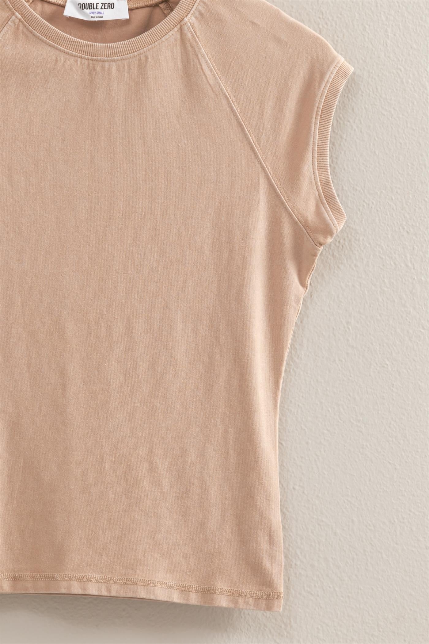 Basic Raglan Cap Sleeve Top