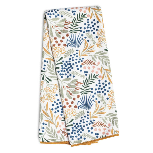 Anywhere Towel - Multi Leaf in Gold