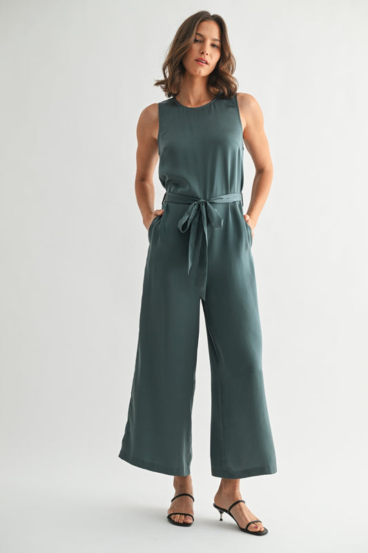 Satin Tank Jumpsuit