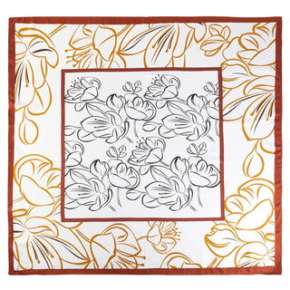 Elegant Cherry Blossom Print Bandana Scarf
