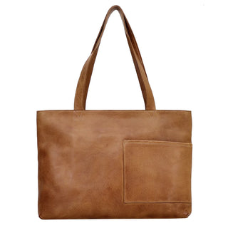 Latico Leathers Noelle Full-Grain Leather Tote Bag in Cognac