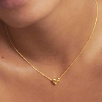 18K Stainless Steel Tarnish Free Heart Necklace