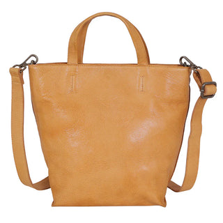 Fiona Medium Leather Crossbody - Camel