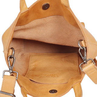 Fiona Medium Leather Crossbody - Camel