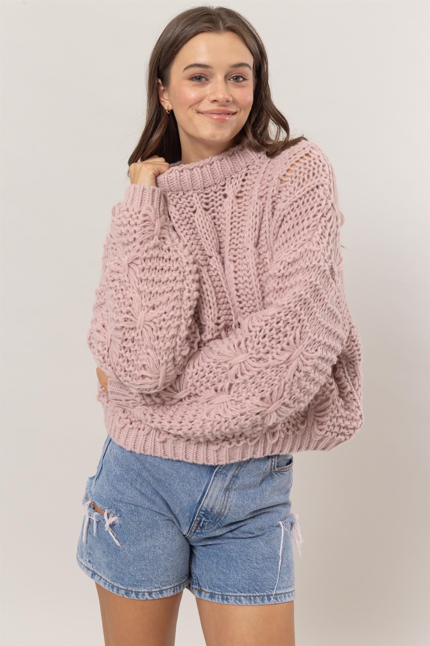 Chunky Cable Knit Sweater