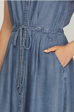 Tencel Button Down Dress