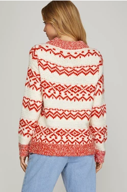 Nordic Fair Isle Sweater Top