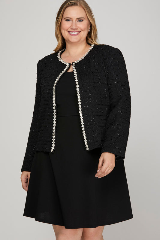 Curvy Rhinestone Jacket