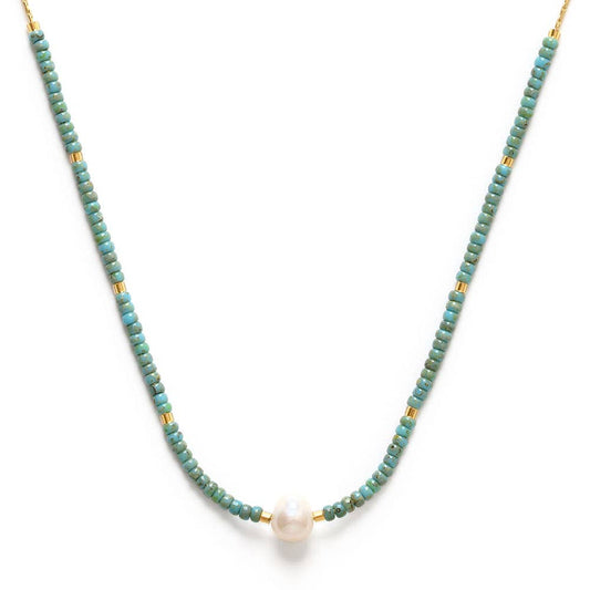 Pearl Miyuki Bead Friendship Necklace