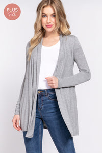 Curvy Open Front Cardigan