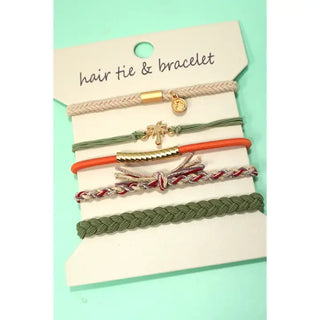 Boho Chic Knot Bracelet Hair Ties