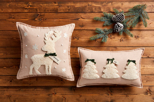 Tufted Christmas Pillow Collection