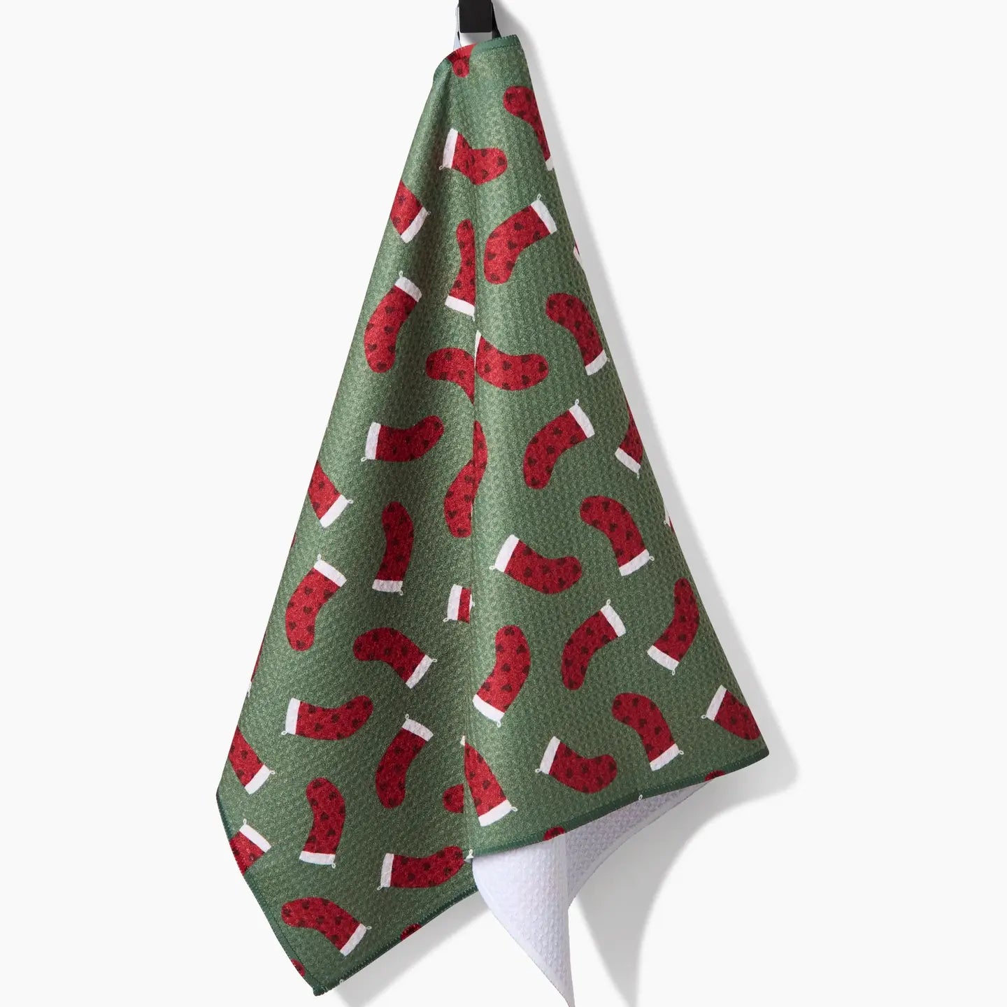 Heart Stockings Tea Towel