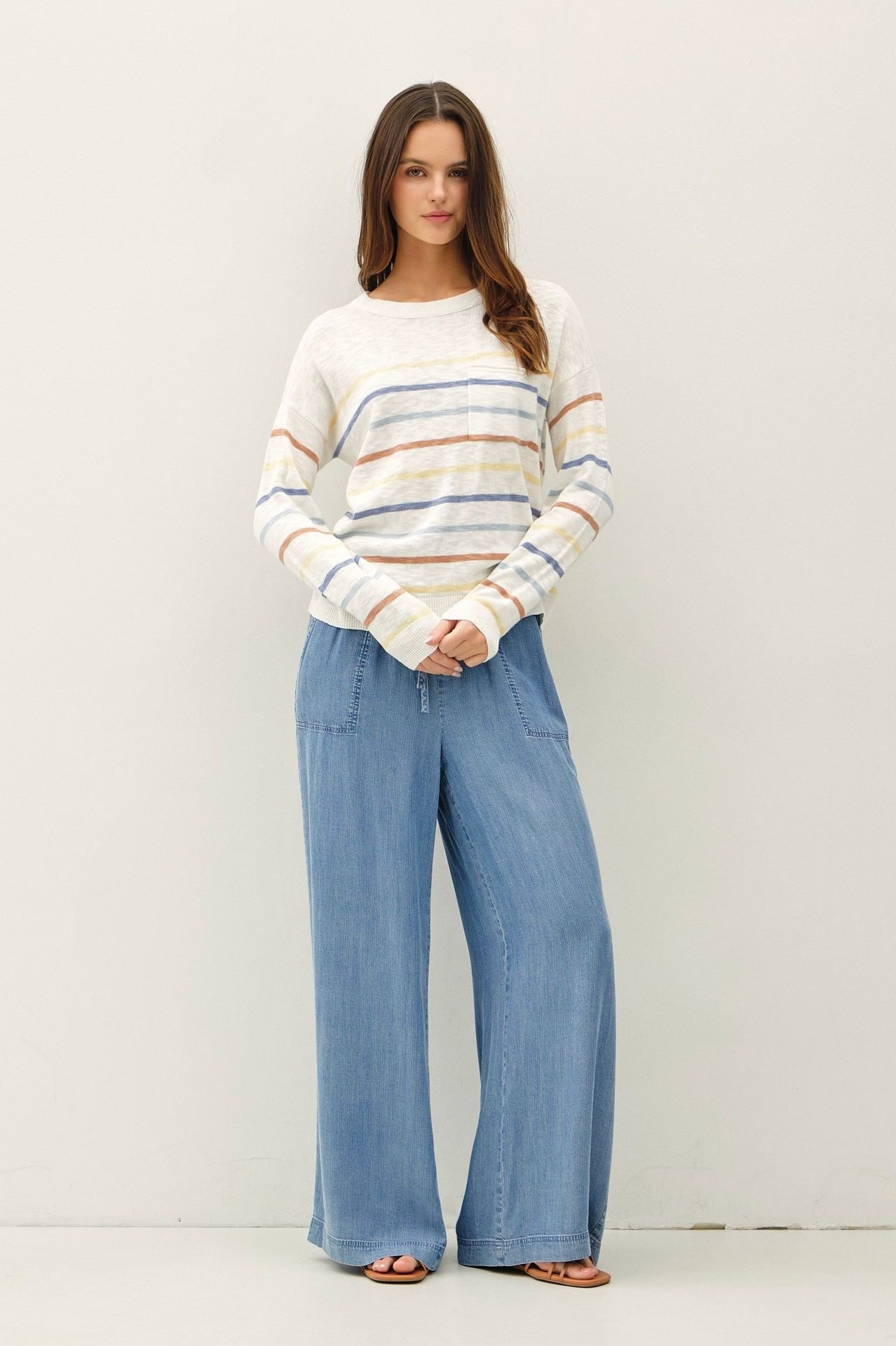 Medium Wash Tencel Pants