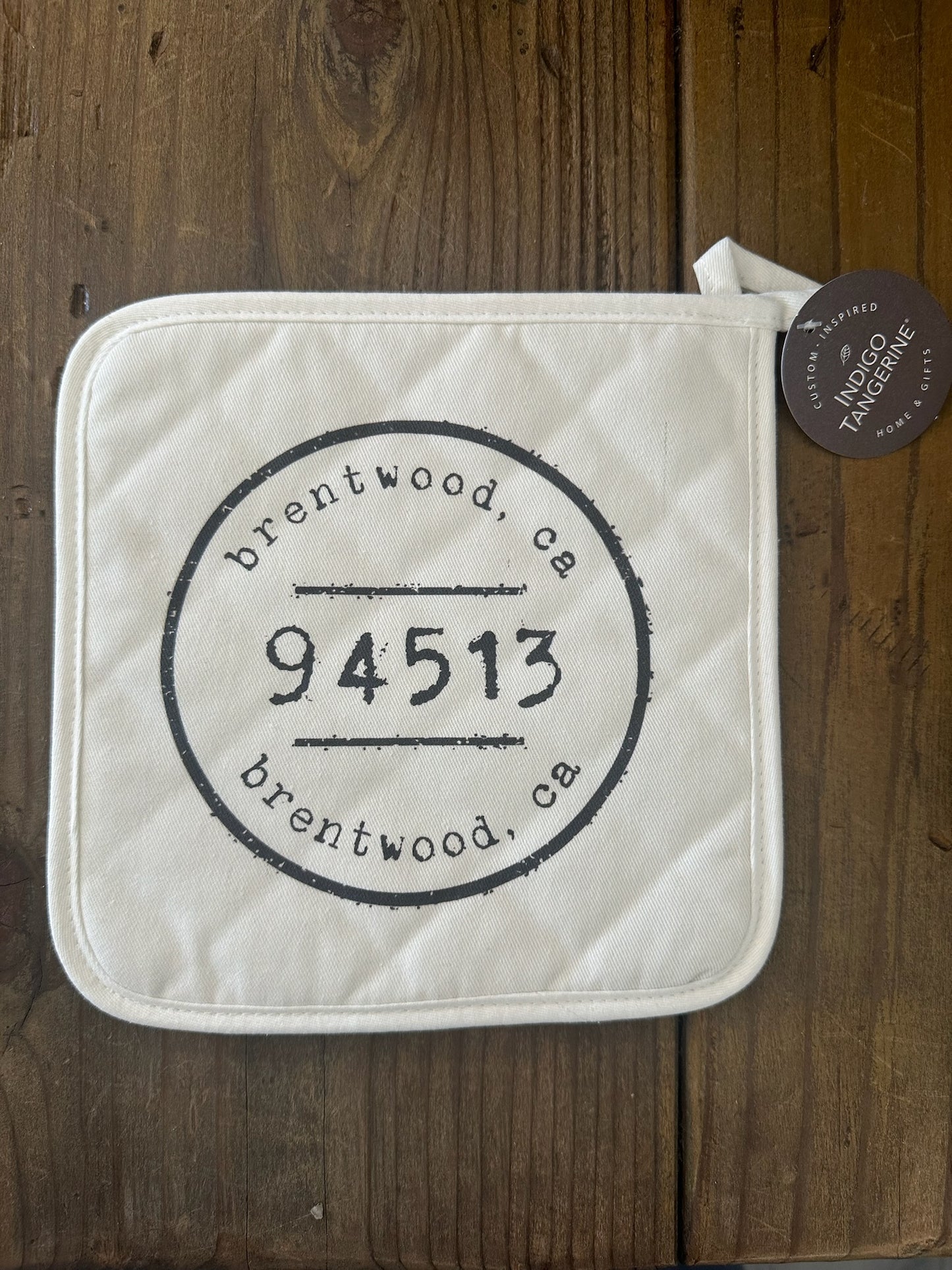 Custom Brentwood Zip Code Pot Holder