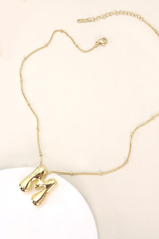 Bubble Letter Necklace