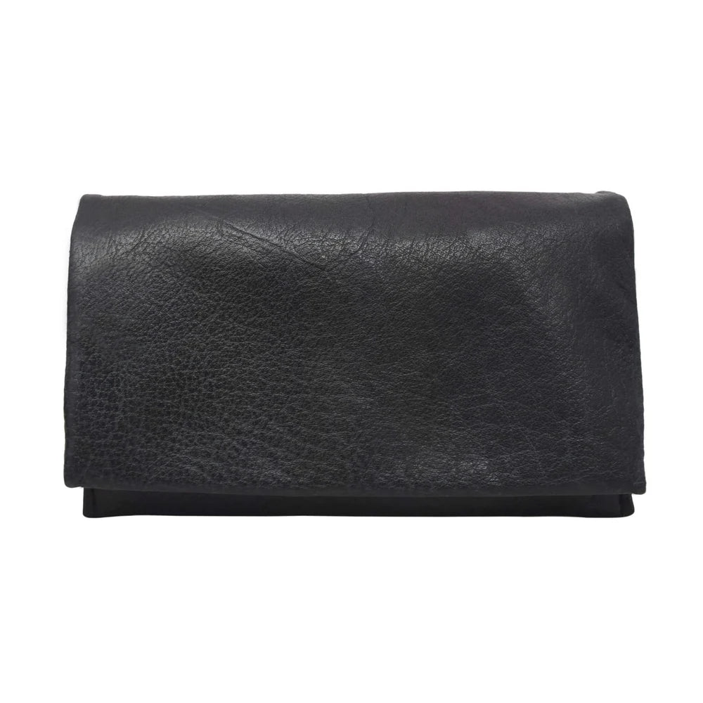 Eloise Leather Wallet in Black