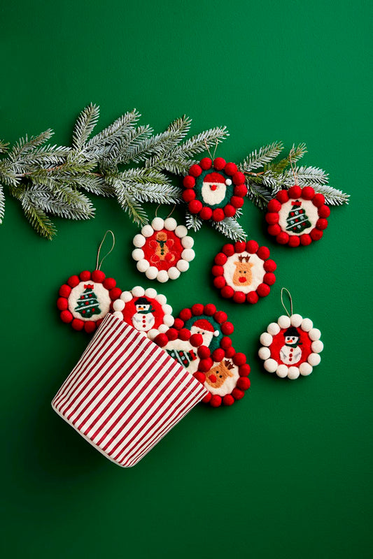 Christmas Felt Wool Ornaments