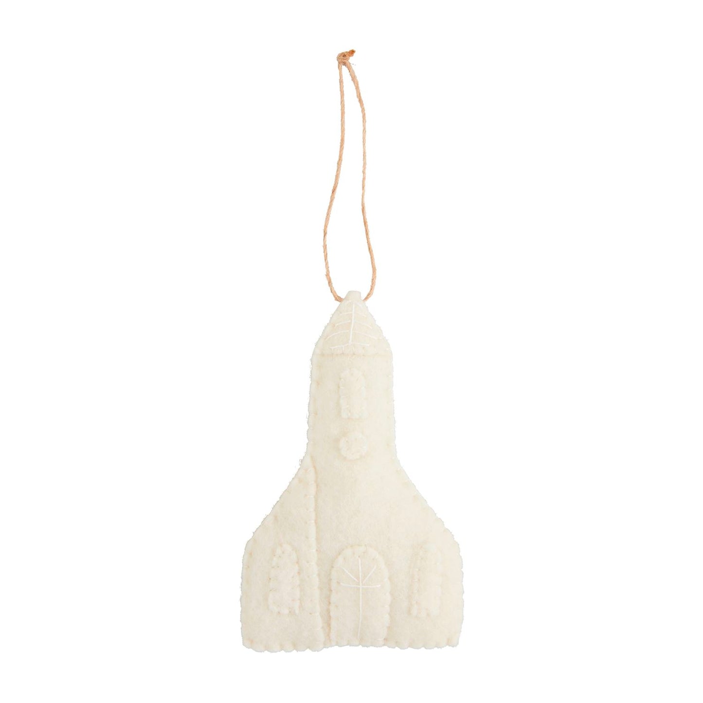 White Felt Ornament Collection