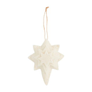 White Felt Ornament Collection